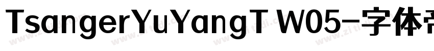 TsangerYuYangT W05字体转换